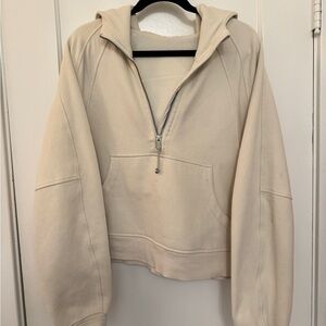 lululemon athletica Cream Half-Zip Hoodie